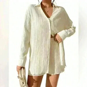 Cream Two Piece Outfit Set